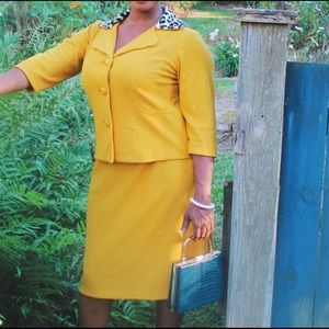 Vintage 1950's Two-Piece Skirt Set